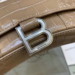 Balenciaga Downtown Small Shoulder Bag With Chain Brown, For Women, Women's Bags 11.8in/30cm