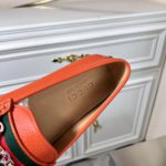 Gucci Men's Loafers With Web Details Orange For Men 6246981