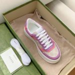 Gucci Men's GG Sneaker Pink And Purple Supreme For Men ‎‎670408 UPG90 5471