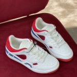 Gucci Men's Sneaker Gucci Basket Donna White Red Demetra For Men ‎697882 2SHJ0 9090