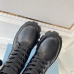 Prada Monolith And Nylon Fabric Boots Black For Women 2.2in/55mm PRD 1T255M_3LJS_F0002_F_B055