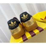 Gucci x Adidas Women's Gazelle Sneaker Metallic Gold For Women 707847 AAA2M 8043