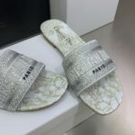 Christian Dior Women's Dway Slide White For Women CD
