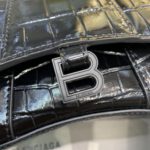 Balenciaga Hourglass Mini Handbag In Black, For Women, Women's Bags 4.7in/12cm