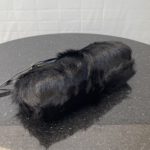 Fendi First Small Black Fox Fur Bag For Woman 26cm/10in