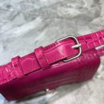Balenciaga Hourglass Handbag In Dark Pink, For Women, Women's Bags 9.8in/25cm