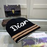 Dior Pompom Beanie In Black