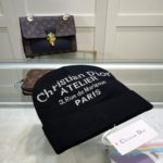 Dior Pompom Beanie In Black