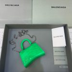 Balenciaga Hourglass Mini Handbag With Chain In Green, For Women, Women's Bags 4.7in/12cm