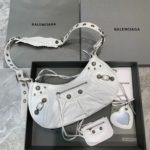 Balenciaga Le Cagole XS Shoulder Bag In White, For Women, Women's Bags 13in/33cm