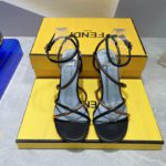 Fendi First Brown Nappa High-Heeled Sandals For Women 8X8274AHIUF1H0L