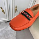 Gucci Men's Loafers With Web Details Orange For Men 6246981