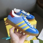 Gucci x Adidas Men's Gazelle Sneaker Light Blue For Men ‎‎‎‎707848 9STU0 4860