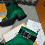 Louis Vuitton Women's Moonlight Ankle Boot Green For Women LV 1AA0IT