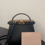 Fendi Peekaboo ISeeU Petite Black Small Bag For Woman 20cm/8in