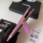 Chanel Flat Card Holder Purple Bag For Women 11.5cm/4.5in