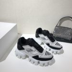 Prada Cloudbust Thunder Sneakers White/Black For Women 2.4in/60mm PRD