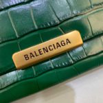 Balenciaga Triplet Small Bag Crocodile Embossed Green, For Women, Women's Bags 8.3in/21cm