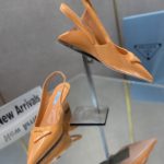 Prada Brushed Slingback Pumps Orange For Women 2.6in/65mm PRD