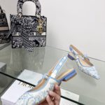 Christian Dior Women's J'Adior Slingback Pump Blue For Women CD 0.7in/ 2cm