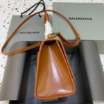 Balenciaga Hourglass Small Handbag In Brown, For Women, Women's Bags 9in/23cm