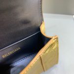 Balenciaga Hourglass Mini Handbag With Chain In Gold, For Women, Women's Bags 4.7in/12cm 6646761S49M8005
