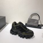 Prada Cloudbust Thunder Sneakers Green/Black For Women 2.4in/60mm PRD