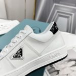 Prada Downtown Perforated Sneakers White/Black For Women 1.2in/30mm PRD 1E792M_3LJ6_F0964_F_030