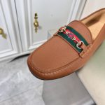 Gucci Men's Loafers With Web Details Brown For Men 6246981
