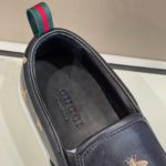 Gucci Men's Slip-On Sneaker With Bees Black For Men 407364 AXWB0 1076