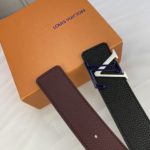 Louis Vuitton Iconic Reversible LV Belt Black LV Women Belt
