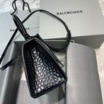Balenciaga Hourglass Small Handbag In Black, For Women, Women's Bags 9in/23cm