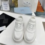 Prada Re-Nylon And Brushed Sneakers White For Women 1.96in/50mm PRD