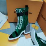 Louis Vuitton Women's Moonlight Line Boots Green For Women LV 1AA0LB
