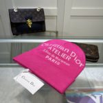 Dior Pompom Beanie In Pink