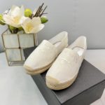 Prada Linen Espadrilles White For Women 0.8in/20mm PRD