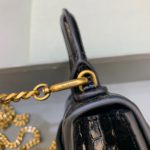 Balenciaga Hourglass Mini Handbag With Chain In Black, For Women, Women's Bags 4.7in/12cm