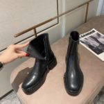 Prada Brushed And Nylon Boots Black For Women 1.96in/50mm PRD