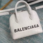 Balenciaga Ville Mini Handbag In White, For Women, Women's Bags 7in/18cm