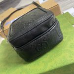 Gucci GG Embossed Mini Bag Black GG Embossed For Men 6.7in/17cm GG 658553 1W3AN 1000