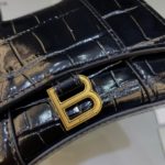 Balenciaga Hourglass Mini Handbag With Chain In Black, For Women, Women's Bags 4.7in/12cm