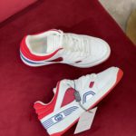 Gucci Men's Sneaker Gucci Basket Donna White Red Demetra For Men ‎697882 2SHJ0 9090