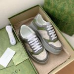 Gucci Men's GG Sneaker Green And Gray Supreme For Men 700641 UPG90 1282