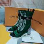 Louis Vuitton Women's Moonlight Line Boots Green For Women LV 1AA0LB