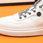 Jieshou x Gucci Men's Sneakers Breathable Spring Autumn Winter White And Gray For Men