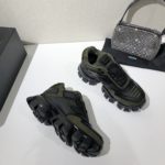 Prada Cloudbust Thunder Sneakers Green/Black For Women 2.4in/60mm PRD