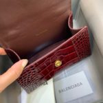Balenciaga Hourglass XS Handbag In Dark Red, For Women, Women's Bags 7.4in/19cm