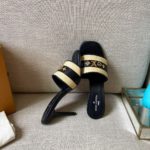 Louis Vuitton Women's Lock It Mule Black For Women LV 3.7in/9.5cm