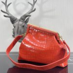 Fendi First Medium Orange Crocodile Bag For Woman 32.5cm/13in