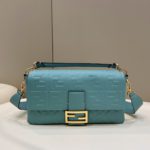Fendi Baguette Medium Mint Green Bag For Woman 27cm/10.5in 8BR600A72VF1IV6